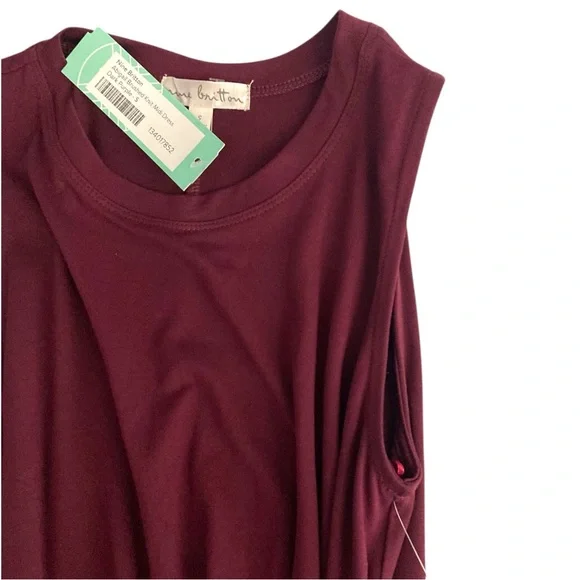 Nine Britton Abigail Brushed Knit Midi Dress Womens Size S Dark Purple - Picture 5 of 14